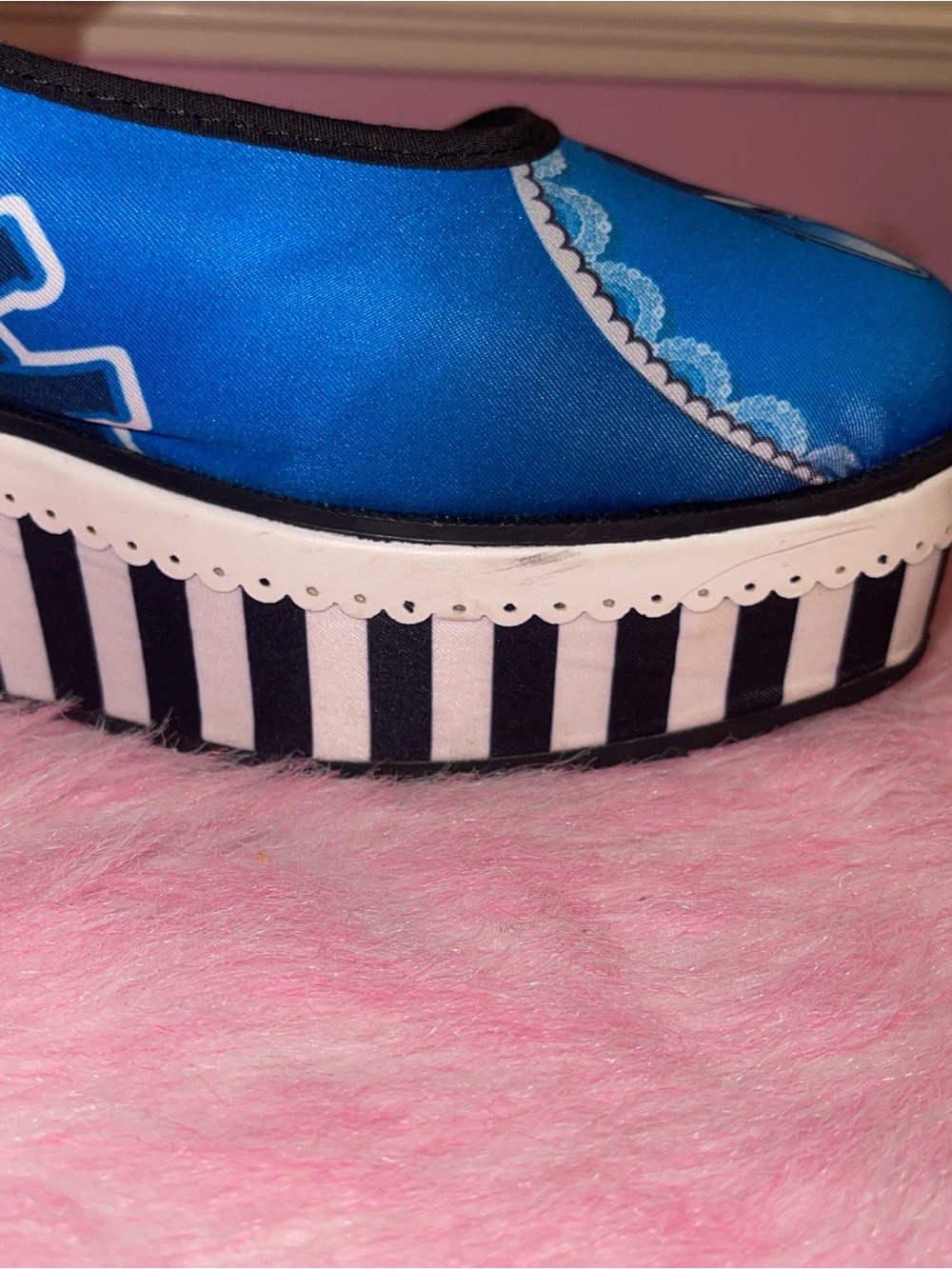 RARE Hot chocolate Design Alice In Wonderland flats Lolita Goth 8 Victorian - Picture 9 of 9
